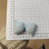 Cotton thread checkered fabric, cotton-filled bow accessories, hair ornaments, hair clips, DIY doll accessories, clothes details Picture